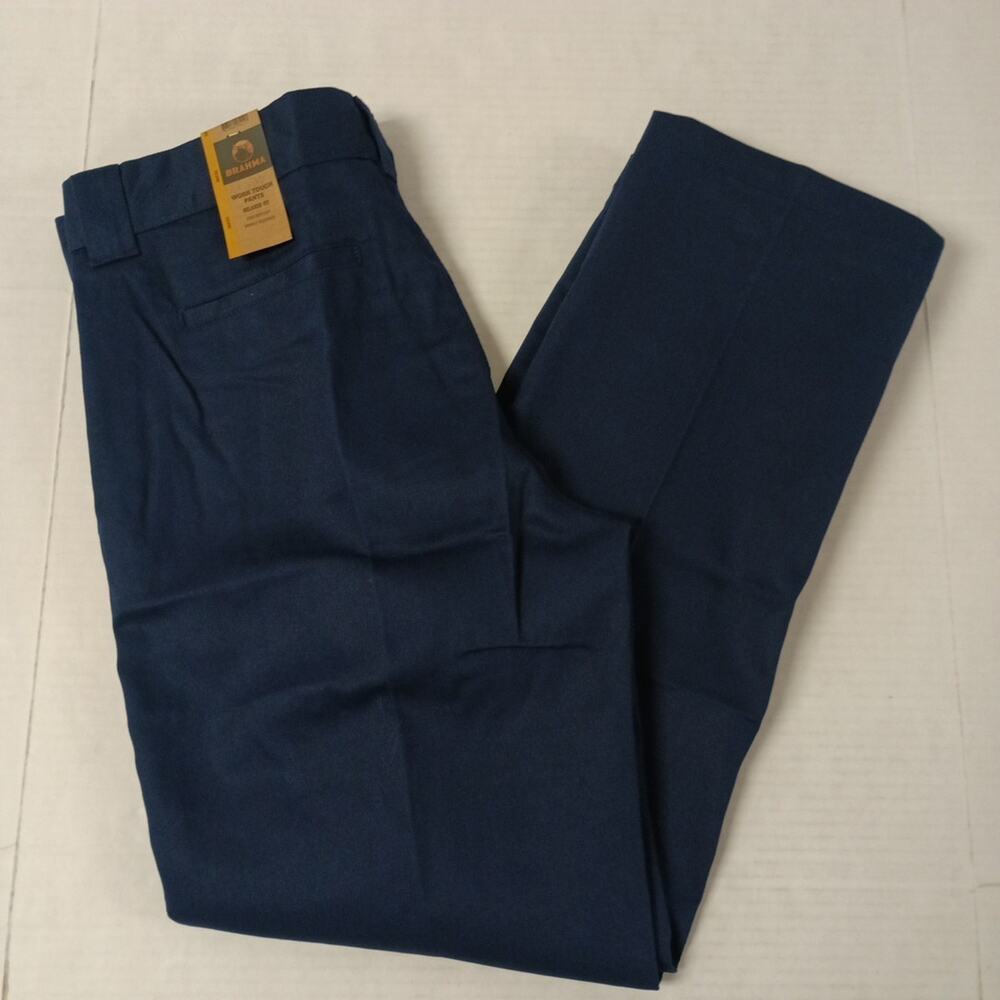 Brahma Men's Work Tough Pants Size 36x32 Blue Relaxed Fit
